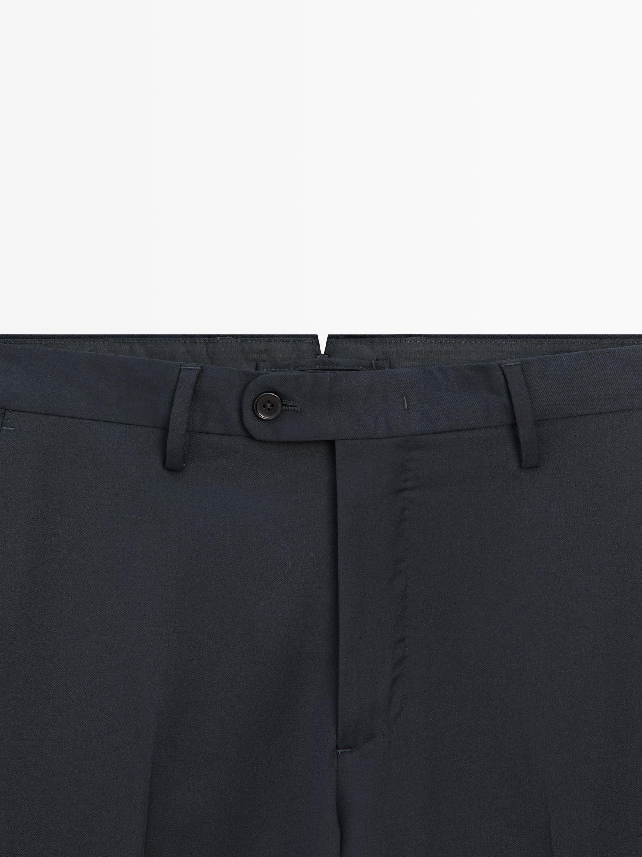 Cold wool suit trousers